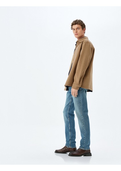 Yeni Sezon Slim Fit Kot Pantolon - Brad Jean