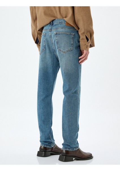 Yeni Sezon Slim Fit Kot Pantolon - Brad Jean