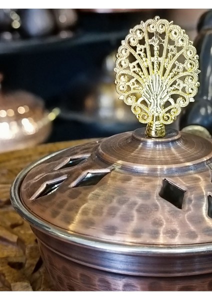 Elite El Yapımı Otantik Bakır Tütsülük Buhurdanlık 1 Adet