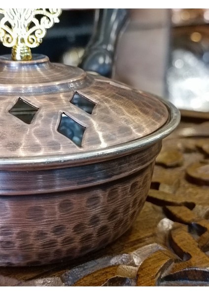 Elite El Yapımı Otantik Bakır Tütsülük Buhurdanlık 1 Adet