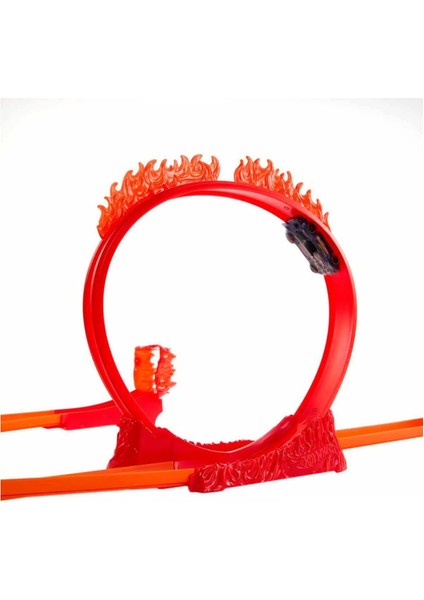 HMC04 Hot Wheels Track Builder Alev Temalı Akrobasi Seti