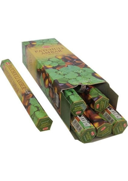 Elite Patchouli (Paçuli) Amber Hexa Çubuk Tütsü Tek'li Paket 1 Adet