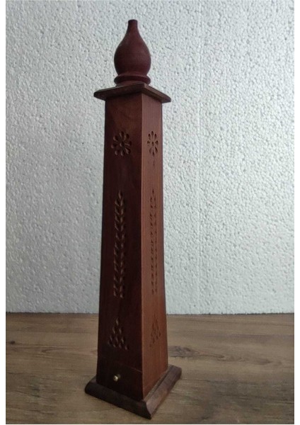 Elite 37 cm Ahşap Eskitme Kule Model Tütsülük 1 Adet