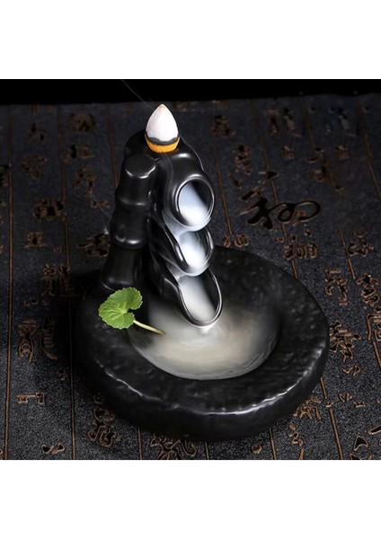Elite Zen Geri Akış Bambu Çeşme Şelale Tütsülük ve Hediye Tütsü 1 Adet