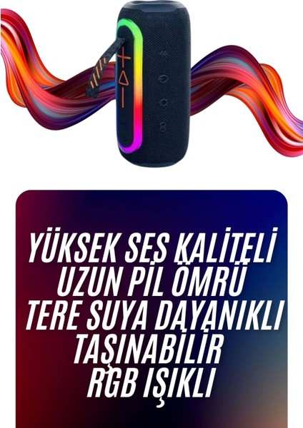 Bluetooth Hoparlör Uzun Pil Ömrü Taşınabilir Yüksek Ses Kaliteli