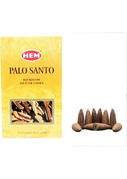 Elite Palo Santo Back Flow Cones Tekli Paket Geri Akış Tütsü 1 Adet