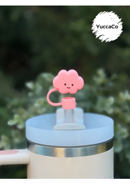 Elite Termos Uyumlu Bulut Aksesuar/ Bulutlu Pipet Koruyucu/ Pipet Kılıfı/ Pipet Tıpası 1 Adet