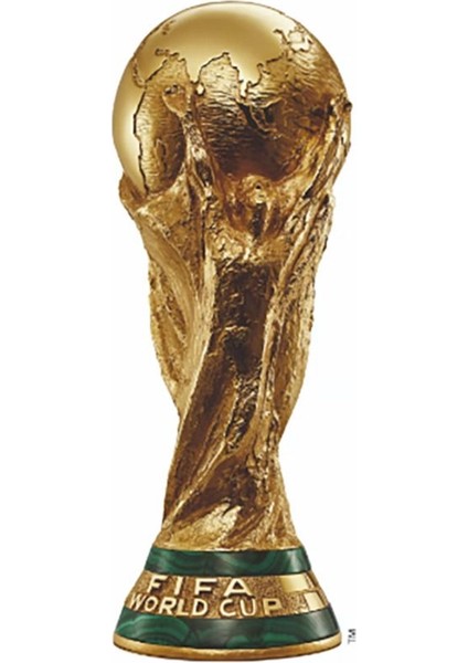Elite Fifa Dünya Kupası 15CM Maket Gold Kaplama Messi Qatar Futbol 1 Adet
