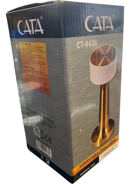 CT-8436 Altın Renk Denver Şarjlı Masa Lambası - Dokunmatik fiyatları