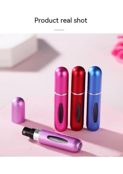 Elite Parfüm Şişesinden Çanta Içi Mini Doldurulabilir Seyahat Cep Yedek Parfüm Şişesi 5 ml Parlak. .. 1 Adet