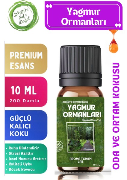 Elite Yağmur Ormanları - Esansiyel Uçucu Yağ - Oda ve Ortam Kokusu - Aromatik Uçucu Yağ 10ML 1 Adet