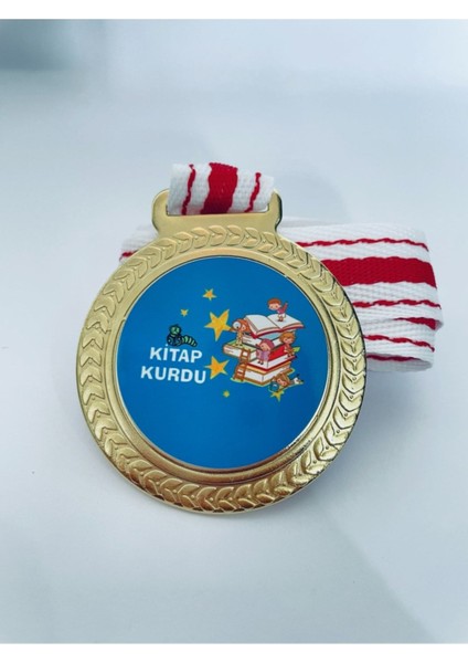 Baskı Elite 5 Adet Kitap Kurdu Madalyası - Dijital lı 1 Adet