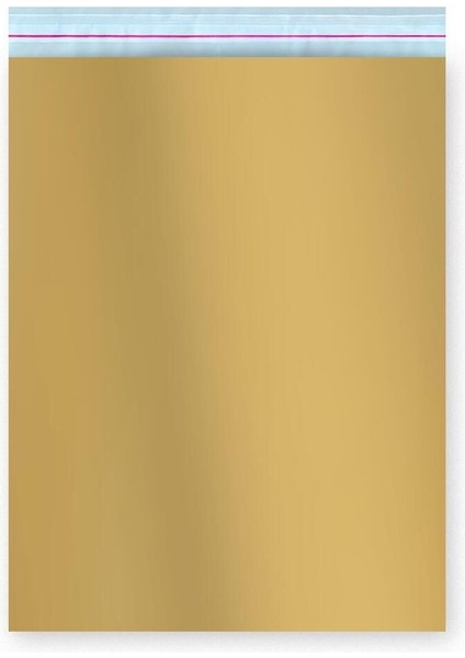 Elite Bantlı Metalize Lüks Hediye Paketi Gold 30X45 cm - 50 Adet 1 Adet