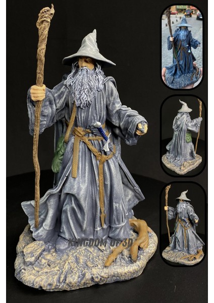 Elite Gandalf Figür, Yüzüklerin Efendisi Gandalf Heykel, Gri Gandalf Figür Hediye 1 Adet