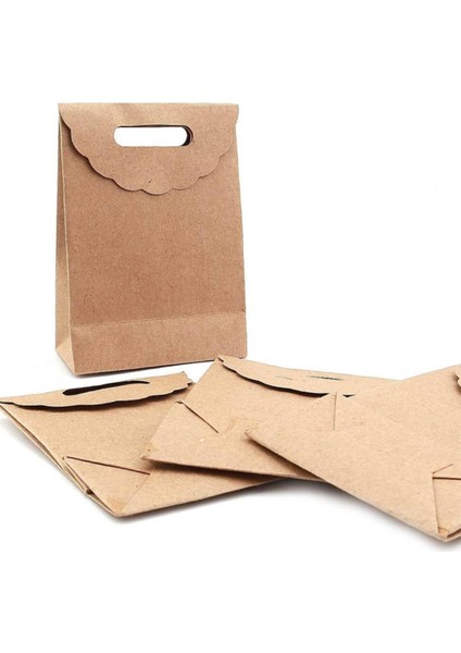 Elite El Geçe Kraft Poşet 13X18CM 6 Adet Kapalı Poşet Yapışkanlı Hediye Poşeti 6 Ad. 1 Adet