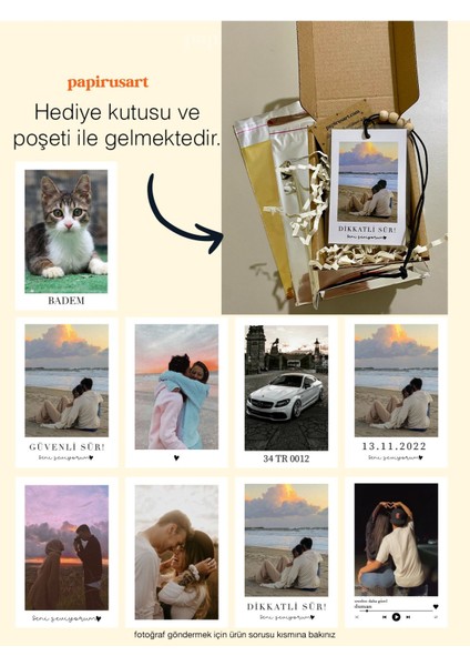 Elite Kişiye Özel Fotoğraflı Araba Süsü, Kokusuz Kişisel Oto Süsü, Sevgililer Günü Için Hediye Fikri 1 Adet fiyatları
