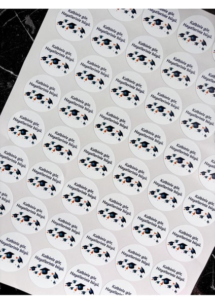 Elite Mezuniyet Hatırası 48 Adet 3, 5 cm Sticker, Yapışkanlı Etiket Mezuniyet Hediyeliği, Tatil Hediyeliği 1 Adet fiyatları
