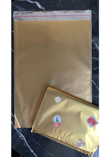 Elite Parlak Metalize Hediye Paketi 30X45 cm 10 Adet Sevgililer Günü Hediye Paketi, Doğum Günü 1 Adet