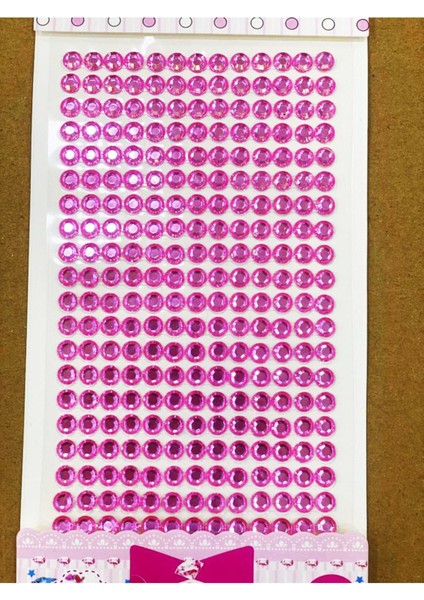 Şekeri Elite Kristal Taş Pembe Sticker Yapışkanlı 260 Adet 1 Adet fırsatları
