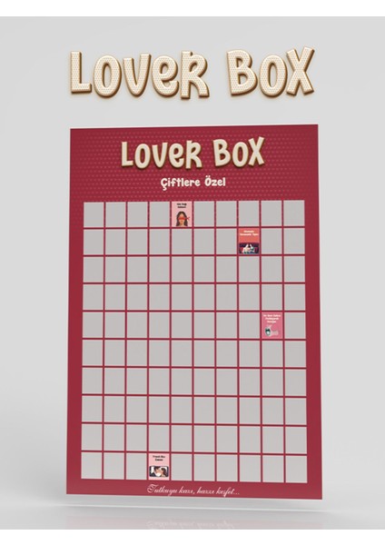 Elite Loverbox Çiftlere Özel +18| Lover Box Partnerinle Yapılacak Yetişkinlere Özel Aktivite | Kazı Kazan 1 Adet