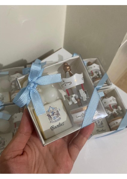 Elite Doğum Hediyesi Hoşgeldin Bebek Atlı Karınca , Mum , Çikolatalı Set 15 Adet 1 Adet