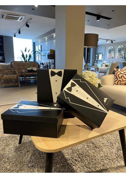 Elite Damat Bohçası-Damat Kutusu-Çeyiz Bohça Kutusu-3 Lü Hediye Seti-Hediye Kutusu 3'lü Set-Damat Çeyiz 1 Adet indirimleri