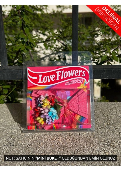 Elite Love Flowers Tasarım Rainbow Çiçek, Koleksiyonluk Çiçek Buketi, Sevgiliye Kalıcı Çiçek Buketi, Hot 1 Adet