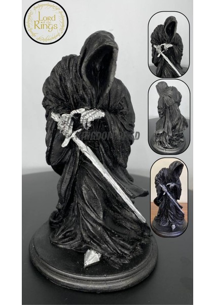 Elite Yüzüklerin Efendisi Nazgul Heykeli, Yüzük Tayfı Figür, Mordor'un Kara Süvarisi, Dokuzlar Biblo 1 Adet