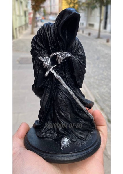 Elite Yüzüklerin Efendisi Nazgul Heykeli, Yüzük Tayfı Figür, Mordor'un Kara Süvarisi, Dokuzlar Biblo 1 Adet