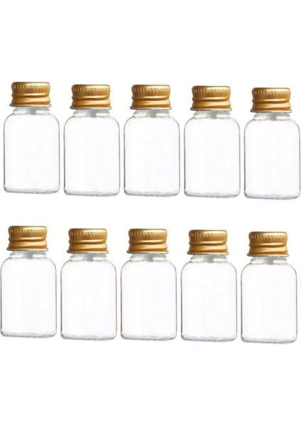 Elite 50 Adet Boş Gold Kapaklı Kolonya Şişesi Doldurulabilir Cep Plastik Parfüm Şişesi 30 ml 1 Adet