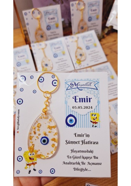 Elite Çizgi Karakter Temalıkart Nazar Boncuklu Anahtarlık Sünnet Bebek Doğum Mevlüt Hediyelikleri 10 Ad 1 Adet fırsatları
