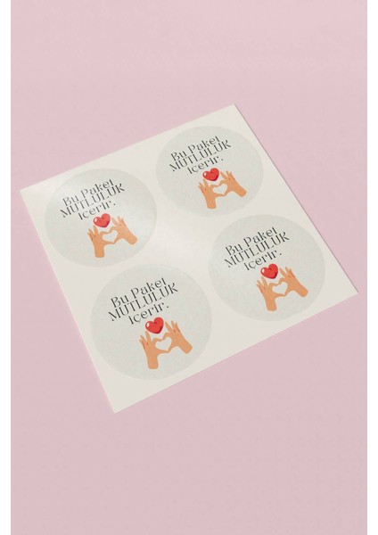 Elite Thank You Sticker Teşekkürler Etiketi Ambalaj Paketleme Etiketi - 3X3CM 90 Adet - ST2304 1 Adet indirimleri