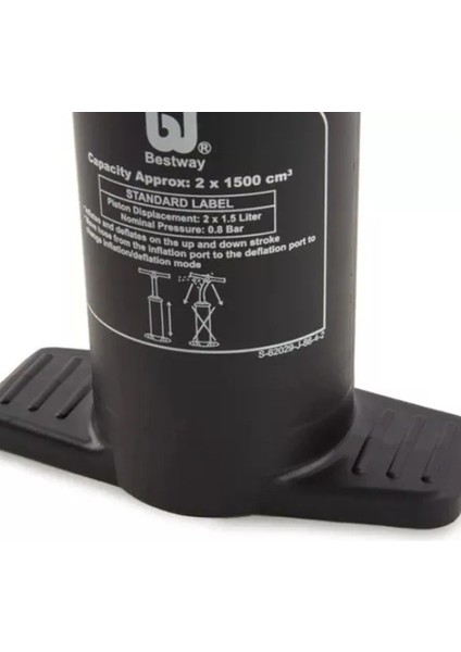 Double Maksimum Güçlü El Pompası 41 cm Bestway 62029 Air Hammer Inflation Pump 16INÇ fırsatları
