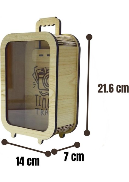 Elite Parabox - 20. 000TL Kumbara - Ahşap Para Biriktirme Hedef Kutusu - Time To Travel 1 Adet indirimleri