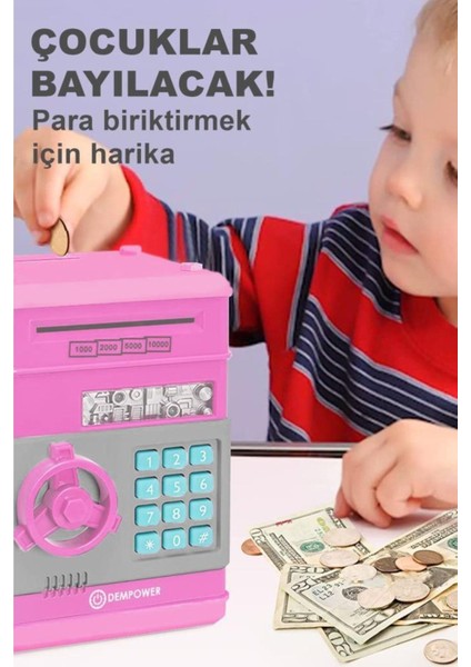 Elite Dp- 95 Şifreli Elektronik Kumbara Pembe 1 Adet