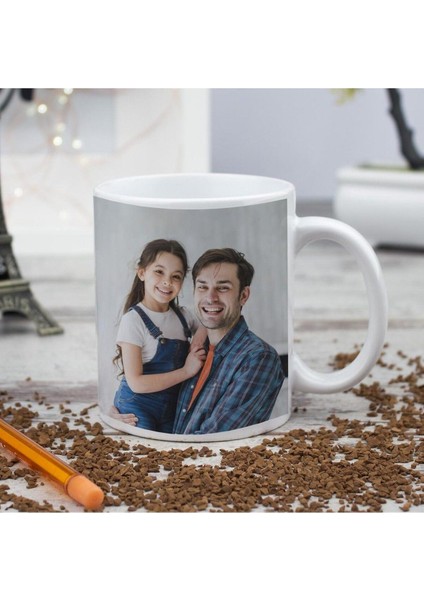 Kişiye Özel Fotoğraf Baskılı Yastık ve Kupa Seti 1 Adet modelleri