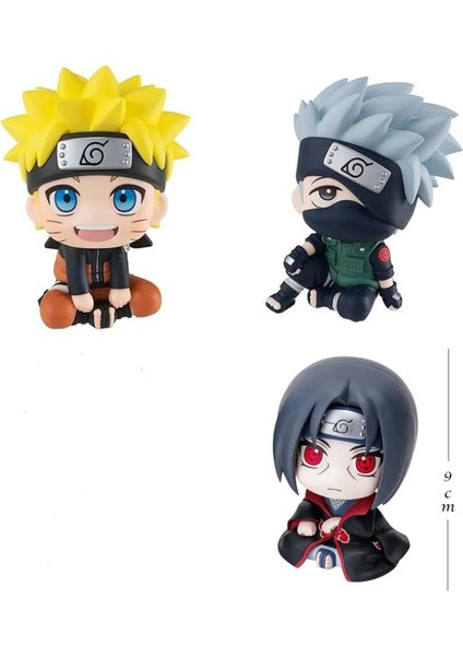 Anime Naruto Şekil Uzumaki Naruto Kakashi Uchiha Hitachi 9 cm ( 3 Adet) 1 Adet