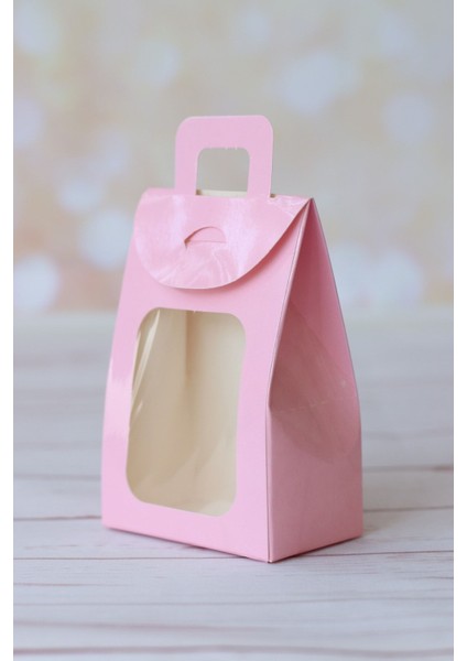 Pembe Çerez Kutusu, Organizasyon Söz Nişan Kına Çerez Kutusu 20'li 10.5x7.5x4.5 cm 1 Adet