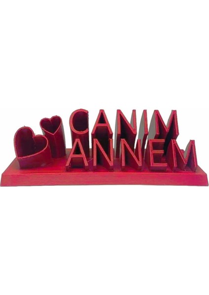 Anneler Günü Özel Masaüstü Canım Annem Yazısı 15 cm 1 Adet