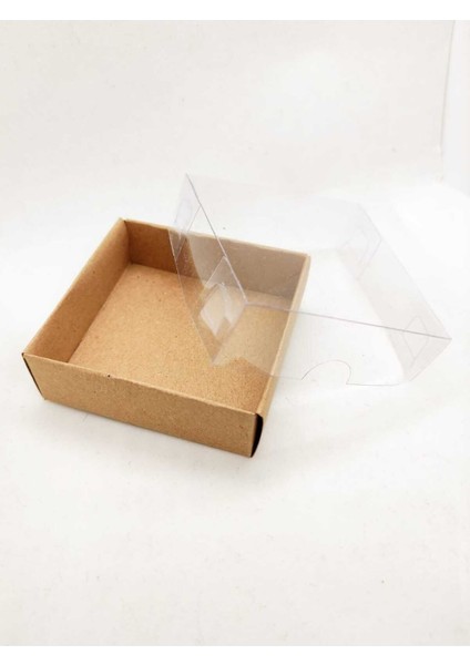 6X6X2 cm Asetat Kapaklı Kraft Kutu 100 Adet 1 Adet fiyatları