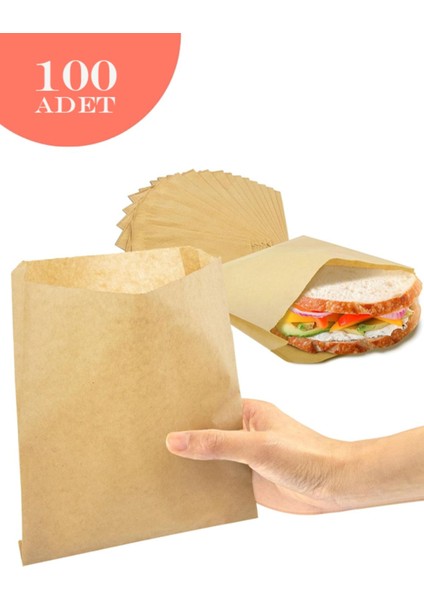 12X20 Kraft Kese Kağıdı 100 Adet Hediye Paketi 100'LÜ Kese 1 Adet