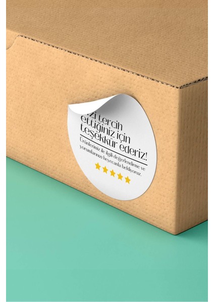 Yazılı Paketleme Etiketi Sticker - 3X3CM 90 Adet - ST2280 1 Adet