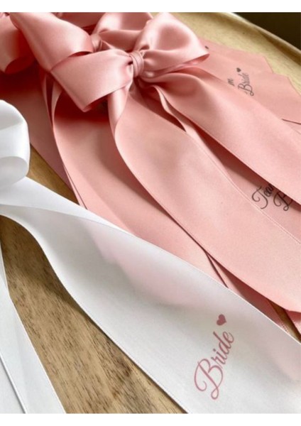 5 Adet Toka | 1 Beyaz Bride 5 Team Bride Bekarlığa Baş Nedime Veda Kına Düğün After Nişan 1 Adet