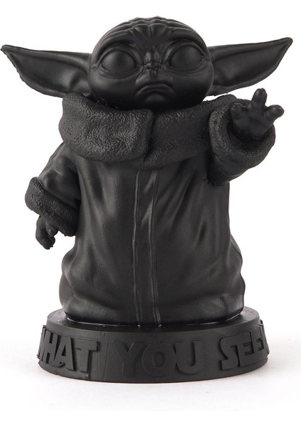 Elite Baby Yoda (Grogu) Büst / Figür - The Mandalorian - Mat Siyah (9 Cm) 1 Adet