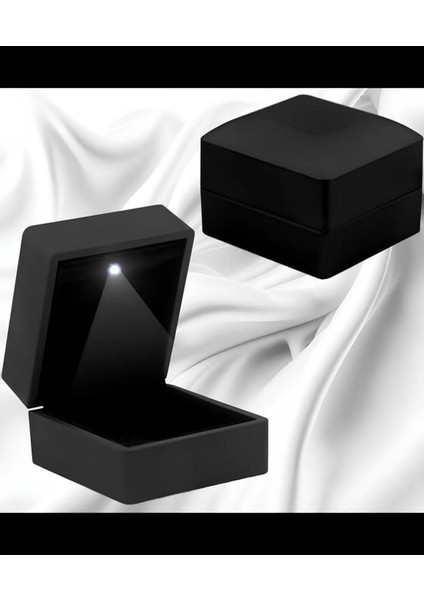 LED Işıklı Yüzük Kutusu Hediye Sevgililer Günü 1 Adet
