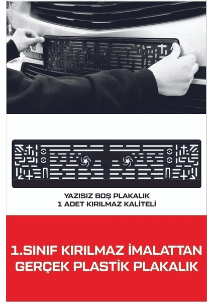 Oto Plakalık Yazısız Boş Siyah 1 Adet Kırılmaz Esnek Plakalık modelleri