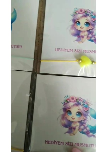 Hediye Doğum Günü Sünnet Karne Okul Öncesi Kartlı Kalp Renkli Bileklik 12 Adet 1 Adet fiyatları