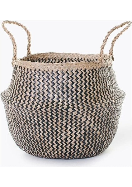 Elite Natural Small Boy Katlanabilir Hasır Sepet / Saksılık 30X28CM 1 Adet modelleri