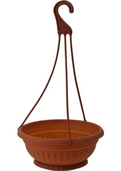 Elite SY-5745 Kahverengi Askılı Aranjman Saksı Balkon Saksı No 2 1 Adet