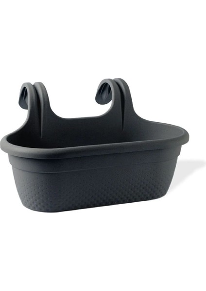 Elite 6,2 Lt Askılı Inci Balkon Saksısı Plastik Saksı Çiçeklik 37 cm 1 Adet